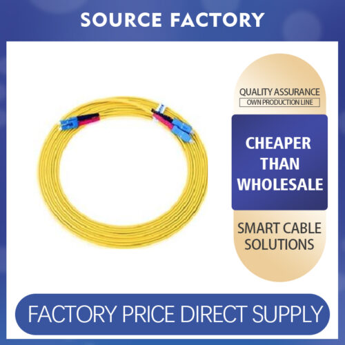 Dual-core single-mode fiber optic patch cord