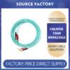 Dual-core multimode fiber optic patch cord (10G)