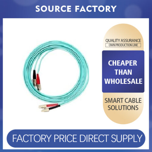 Dual-core multimode fiber optic patch cord (10G)