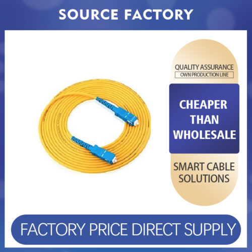 Single-core single-mode fiber optic patch cord