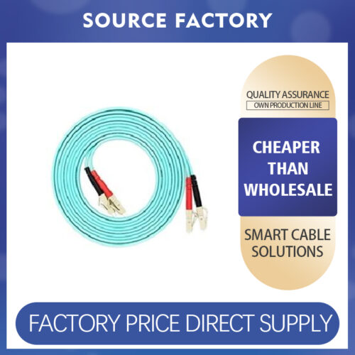 Dual-core multimode fiber optic patch cord (10G)