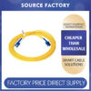 Dual-core single-mode fiber optic patch cord