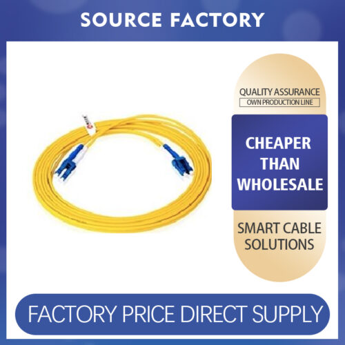 Dual-core single-mode fiber optic patch cord