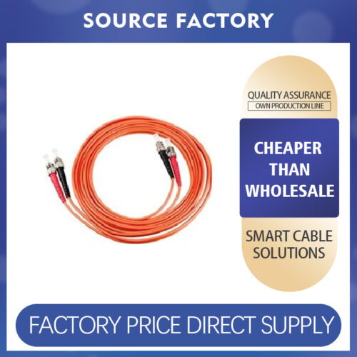 Dual-core multimode fiber optic patch cord