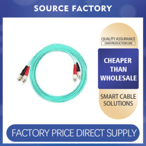 Dual-core multimode fiber optic patch cord (10G)