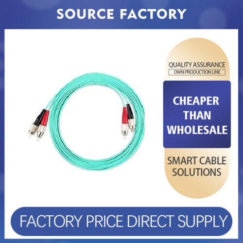 Dual-core multimode fiber optic patch cord (10G)