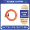 Dual-core multimode fiber optic patch cord