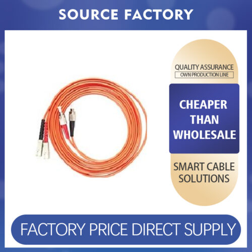 Dual-core multimode fiber optic patch cord