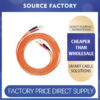 Dual-core multimode fiber optic patch cord